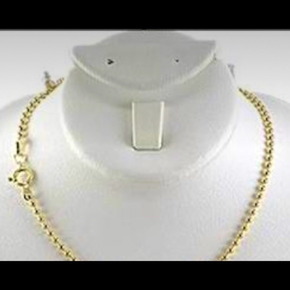 Gold filled ball chain Necklace 16” 2mm